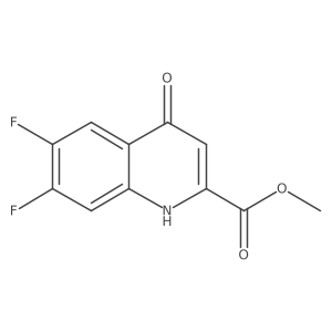 Methyl 6,7-difluoro-4-oxo-1,4-dihydroquinoline-2-carboxylate结构式