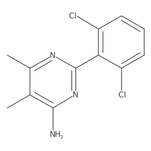 2-(2,6-Dichlorophenyl)-5,6-dimethylpyrimidin-4-amine Structure