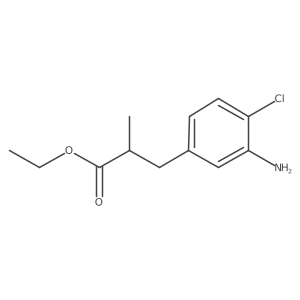 Ethyl (+/-)-3-(3-amino-4-chlorophenyl)-2-methylpropanoate Structure