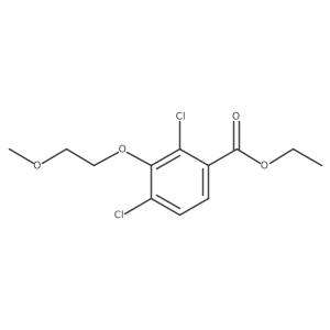 Ethyl 2,4-dichloro-3-(2-methoxyethoxy)benzoate结构式