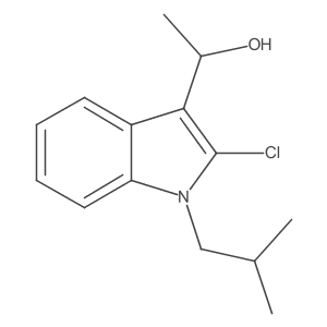 1H-Indole-3-methanol, 2-chloro-I+/--methyl-1-(2-methylpropyl)- Structure
