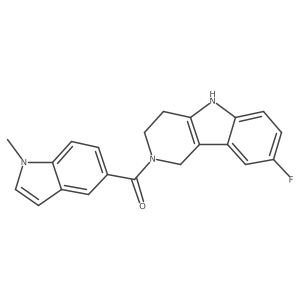 (8-fluoro-1,3,4,5-tetrahydro-2H-pyrido[4,3-b]indol-2-yl)(1-methyl-1H-indol-5-yl)methanone Structure