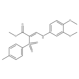 methyl (2Z)-3-[(3,4-dimethoxyphenyl)amino]-2-[(4-methylphenyl)sulfonyl]acrylate结构式