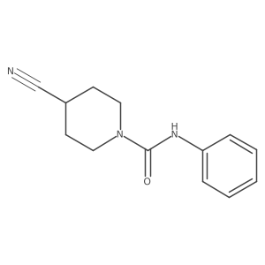 4-cyano-N-phenylpiperidine-1-carboxamide结构式