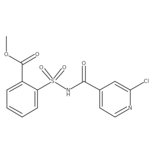 Methyl 2-{[(2-chloropyridin-4-yl)formamido]sulfonyl}benzoate Structure