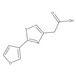 2-[2-(Furan-3-yl)-1,3-thiazol-4-yl]acetic acid结构式