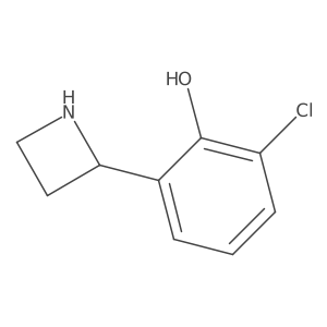 2-(Azetidin-2-yl)-6-chlorophenol结构式