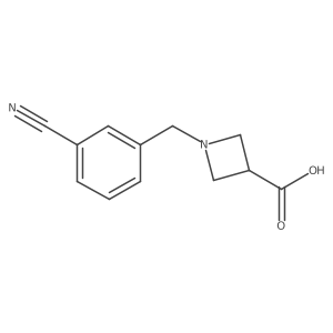 1-[(3-Cyanophenyl)methyl]azetidine-3-carboxylic acid Structure