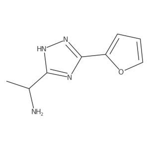 1-(3-(Furan-2-yl)-1H-1,2,4-triazol-5-yl)ethanamine结构式