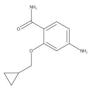 4-Amino-2-(cyclopropylmethoxy)benzamide结构式