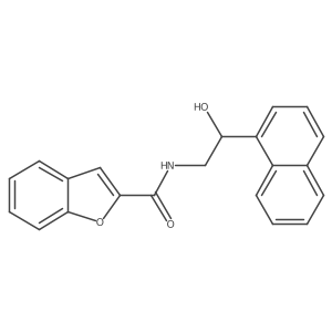 N-(2-hydroxy-2-(naphthalen-1-yl)ethyl)benzofuran-2-carboxamide Structure