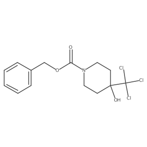 Benzyl 4-hydroxy-4-(trichloromethyl)piperidine-1-carboxylate Structure