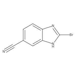 2-bromo-1H-1,3-benzodiazole-6-carbonitrile结构式