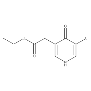 Ethyl (5-chloro-4-hydroxypyridin-3-YL)acetate结构式