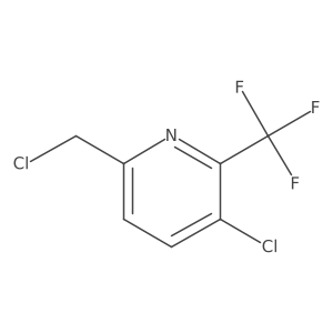 3-Chloro-6-(chloromethyl)-2-(trifluoromethyl)pyridine结构式
