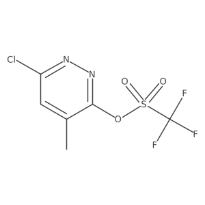 6-Chloro-4-methylpyridazin-3-yl trifluoromethanesulfonate Structure