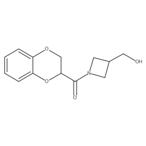 (2,3-Dihydrobenzo[b][1,4]dioxin-2-yl)(3-(hydroxymethyl)azetidin-1-yl)methanone Structure