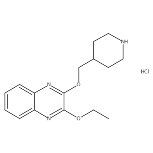 2-Ethoxy-3-(piperidin-4-ylmethoxy)quinoxaline hydrochloride Structure