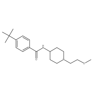 4-(tert-butyl)-N-(1-(2-methoxyethyl)piperidin-4-yl)benzamide Structure