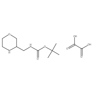 tert-Butyl (morpholin-3-ylmethyl)carbamate oxalate Structure