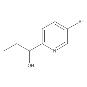 1-(5-Bromopyridin-2-yl)propan-1-ol Structure