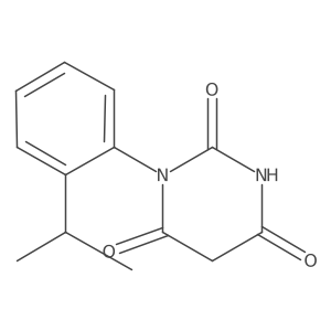 1-[2-(1-Methylethyl)phenyl]-2,4,6(1H,3H,5H)-pyrimidinetrione Structure