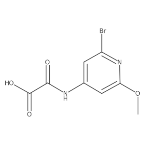 N-(2-Bromo-6-methoxy-pyridin-4-yl)-oxalamic acid结构式