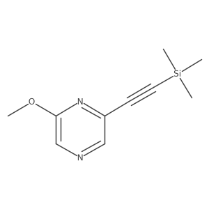 2-(6-Methoxypyrazin-2-yl)ethynyl-trimethylsilane Structure