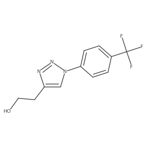 2-{1-[4-(trifluoromethyl)phenyl]-1H-1,2,3-triazol-4-yl}ethan-1-ol Structure