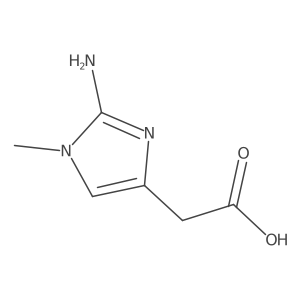 2-(2-Amino-1-methyl-1H-imidazol-4-yl)acetic acid Structure