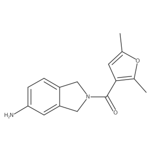 (5-Aminoisoindolin-2-yl)(2,5-dimethylfuran-3-yl)methanone结构式