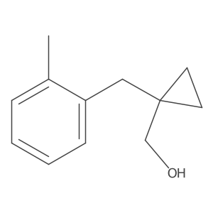 {1-[(2-Methylphenyl)methyl]cyclopropyl}methanol Structure