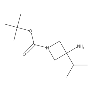 Tert-butyl 3-amino-3-propan-2-ylazetidine-1-carboxylate Structure