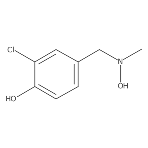 2-Chloro-4-{[hydroxy(methyl)amino]methyl}phenol结构式