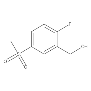 2-Fluoro-5-(methylsulphonyl)benzyl alcohol结构式