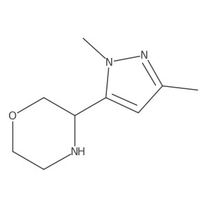 3-(1,3-dimethyl-1H-pyrazol-5-yl)morpholine Structure