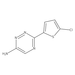 3-(5-Chlorothiophen-2-yl)-1,2,4-triazin-6-amine结构式