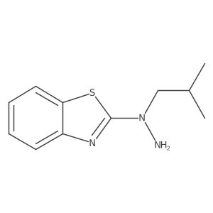 1-(Benzo[d]thiazol-2-yl)-1-isobutylhydrazine结构式