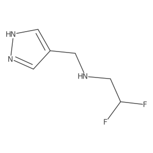 2,2-Difluoro-N-(1H-pyrazol-4-ylmethyl)ethanamine Structure
