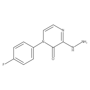 1-(4-Fluoro-phenyl)-3-hydrazino-1H-pyrazin-2-one Structure
