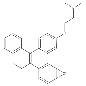 N,N-Dimethyl-2-[4-[2-(7-oxabicyclo[4.1.0]hepta-2,4-dien-3-yl)-1-phenyl-1-buten-1-yl]phenoxy]ethanamine结构式