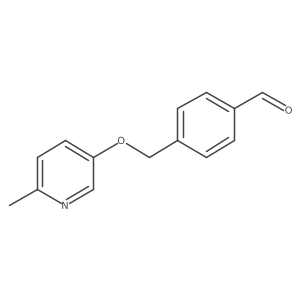 4-[[(6-Methyl-3-pyridinyl)oxy]methyl]benzaldehyde结构式