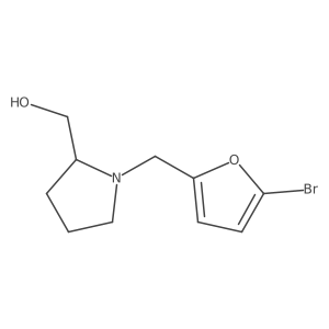 [1-[(5-Bromofuran-2-yl)methyl]pyrrolidin-2-yl]methanol结构式