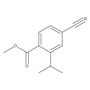 Methyl 4-cyano-2-isopropylbenzoate结构式