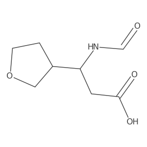 (3S)-3-formamido-3-(oxolan-3-yl)propanoic acid结构式