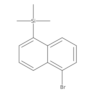 (5-Bromo-1-naphthyl)trimethylsilane结构式