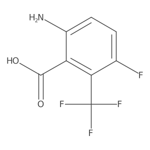 6-Amino-3-fluoro-2-(trifluoromethyl)benzoic acid Structure