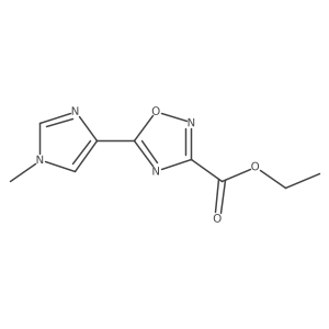 ethyl 5-(1-methyl-1H-imidazol-4-yl)-1,2,4-oxadiazole-3-carboxylate结构式