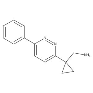 [1-(6-phenylpyridazin-3-yl)cyclopropyl]methanamine结构式