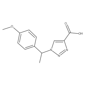1-(1-(4-Methoxyphenyl)ethyl)-1H-1,2,3-triazole-4-carboxylic acid结构式
